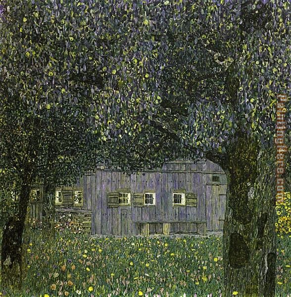 Farmhouse in Upper Austria painting - Gustav Klimt Farmhouse in Upper Austria art painting
